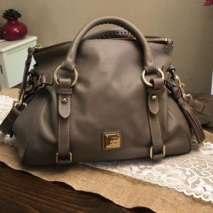DOONEY & BOURKE SMALL MUSHROOM CALF SATCHEL